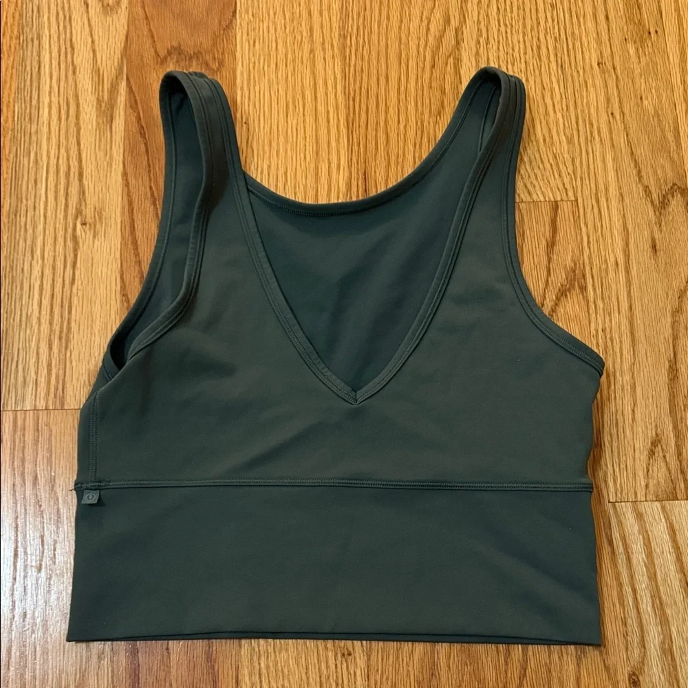 Women's Dark Green workout top - Picture 2 of 2